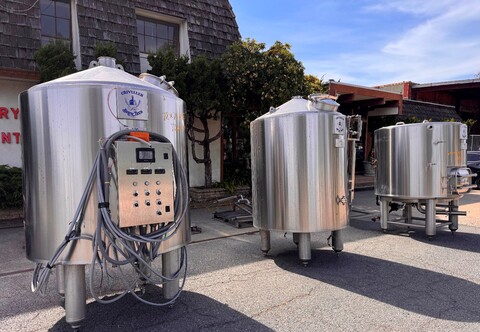 Criveller Brewhouse system, 10 BBL, Stainless steel, includes HLT, kettle, MLT, Whirlpool - Image 1