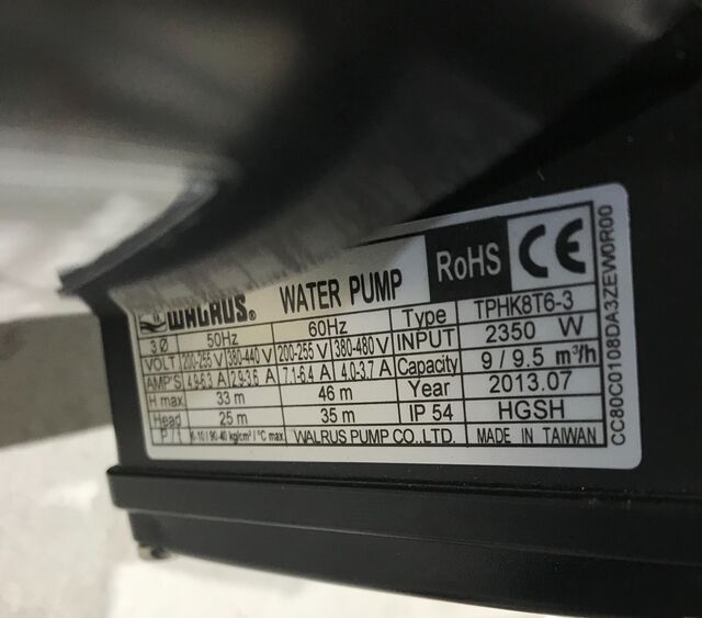 Walrus tphk8t6-3 coolant pump new - Image 5