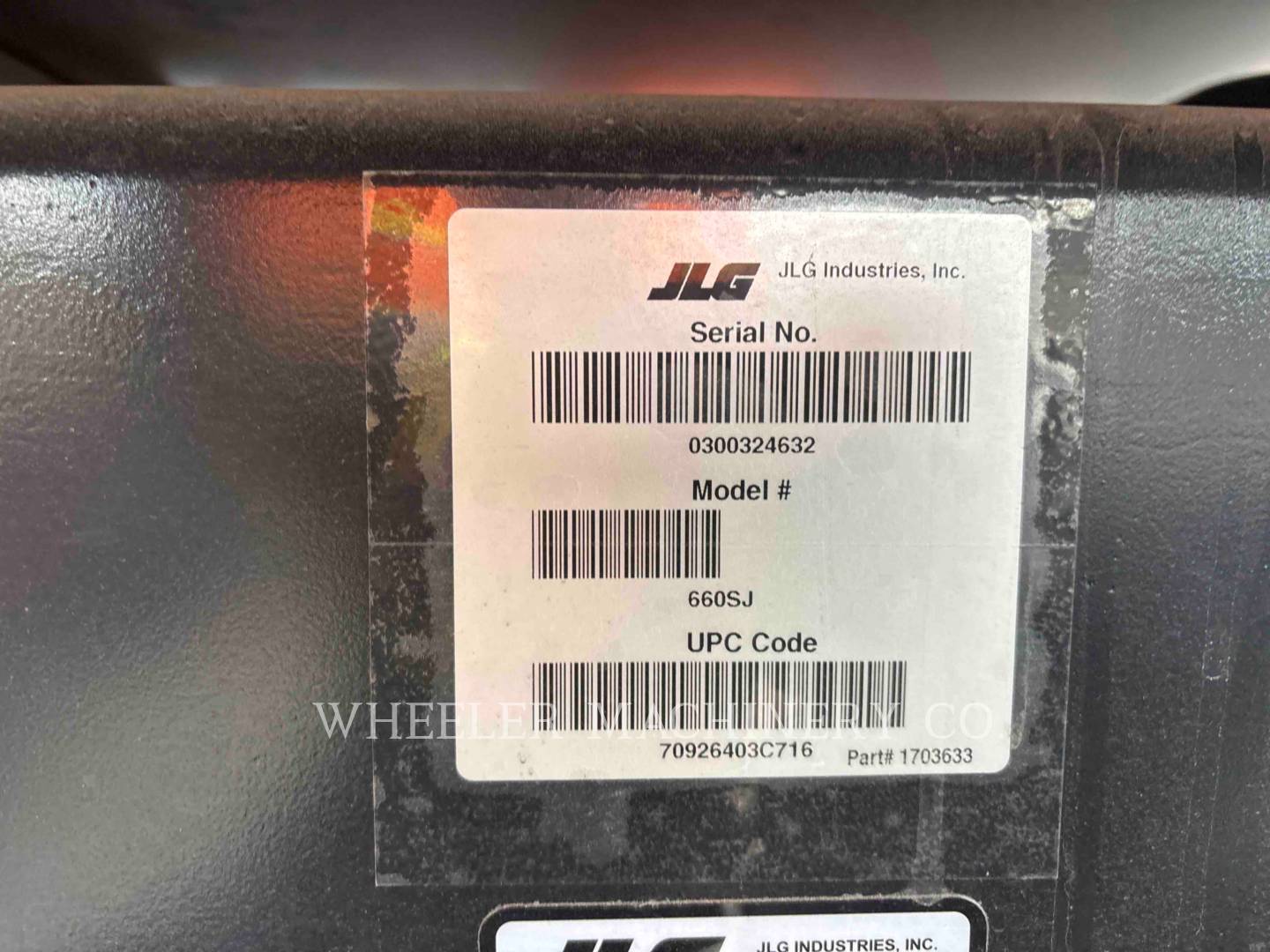 Jlg Industries, Inc. 660SJ, Articulated Boom Lift, S/N: 0300324632, 2024 - Image 8