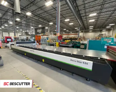 Bescutter #Accu-Star-520, fiber laser cutting system, 1500-2000 watt, 5' x 20', - Image 4