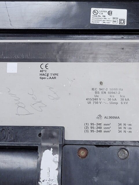 450 Amps, Square D, MA36450, 600 Volts, AS IS - Image 4