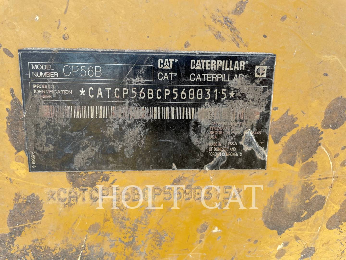 Caterpillar CP56B, Vibratory Single Drum Pad, 10375 hours, S/N: P5600315, 2017 - Image 6