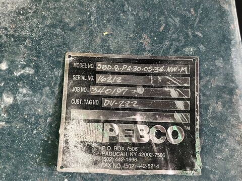 8" Pebco #SBD.8.PA.30-OS-34-NWM, Single Blade Diverter Valve, carbon steel, pneumatically operated, 8" x 8" - Image 3