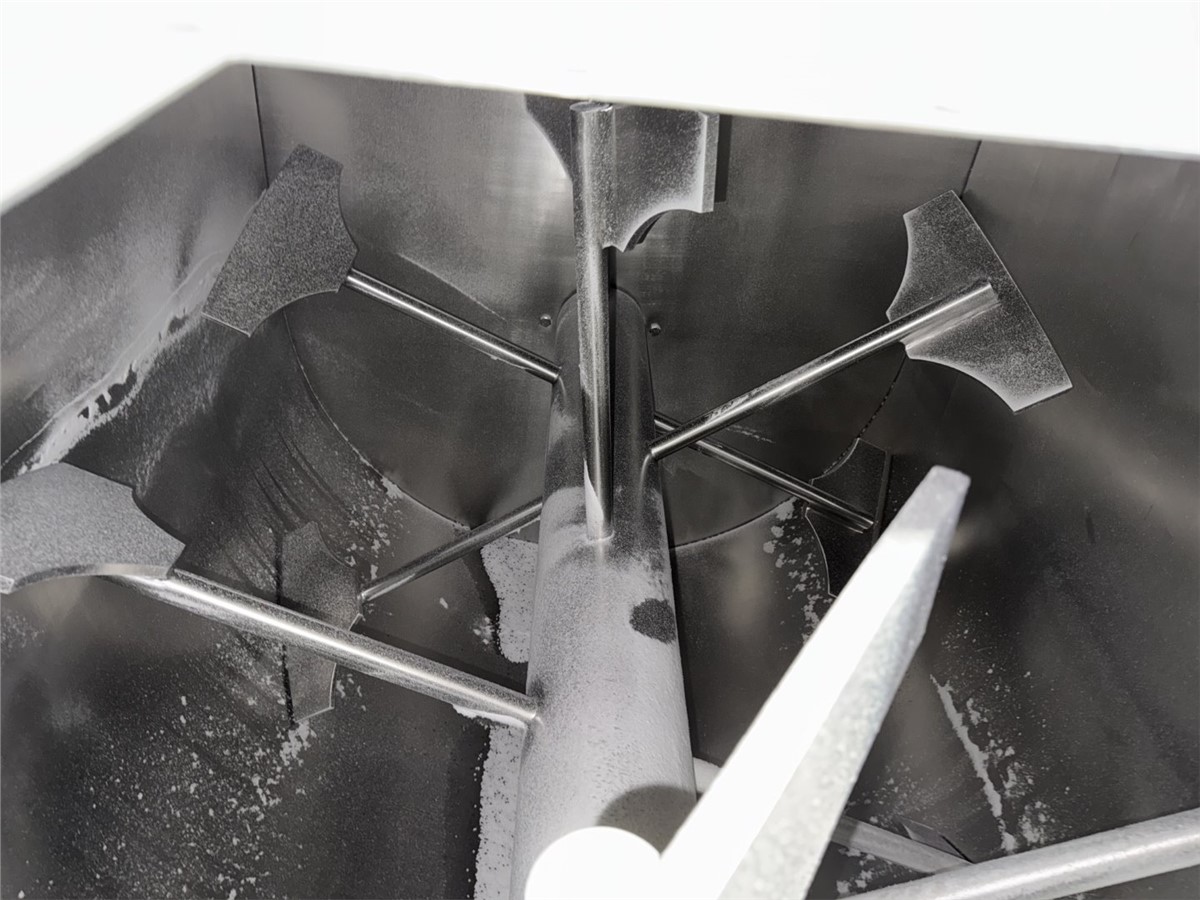 264 cu.ft. Arvinda, Stainless Steel paddle blender, 10" center discharge w/ pneumatic butterfly valve, 2023 - Image 7