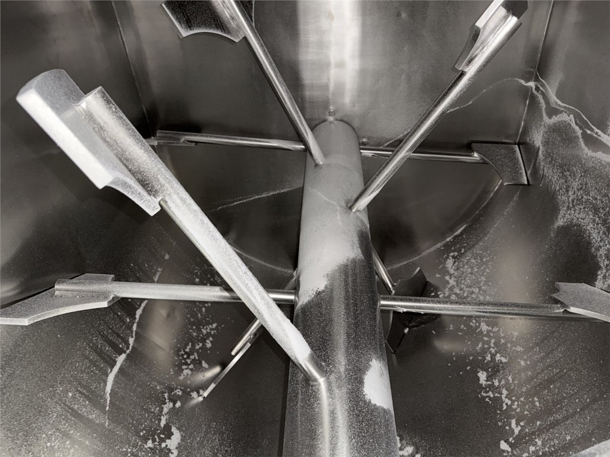 264 cu.ft. Arvinda, Stainless Steel paddle blender, 10" center discharge w/ pneumatic butterfly valve, 2023 - Image 10