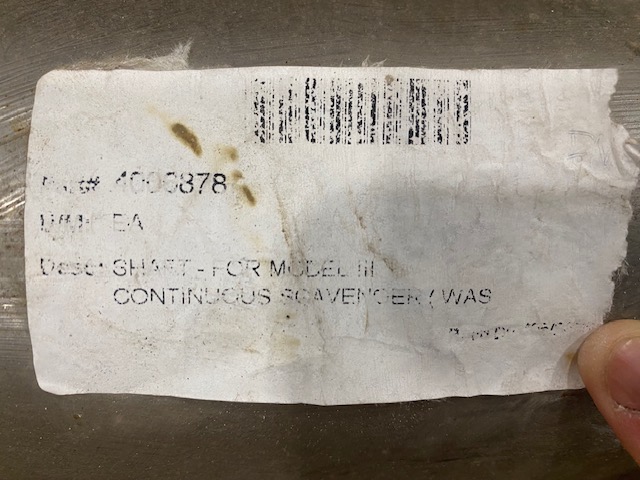Kadant, size III continuous scavenger drive shaft, new, unused - Image 2