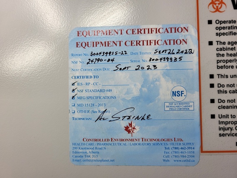 Thermo Scientific #1377, biological safety cabinet, new surplus - Image 8