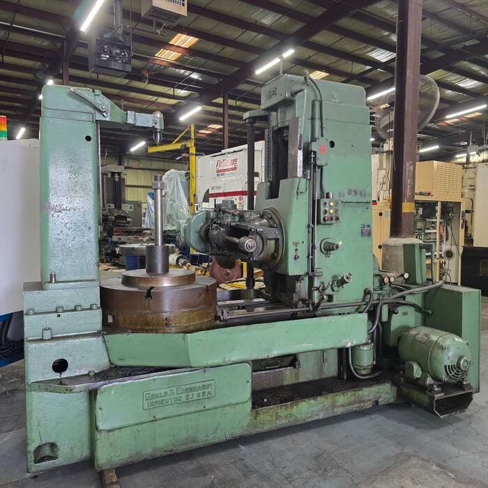 Gould & Eberhardt #48HWD, heavy duty vertical gear hobber. 2 DP, differential, tailstock, excellent condition - Image 2