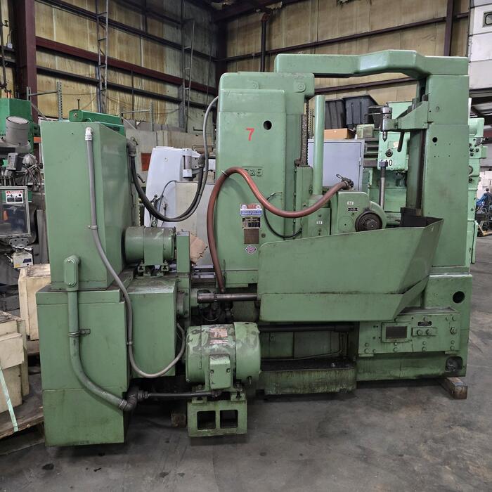 Gould & Eberhardt #24H, gear hobber with special gooseneck head attachment, differential, infeed, tailstock - Image 5