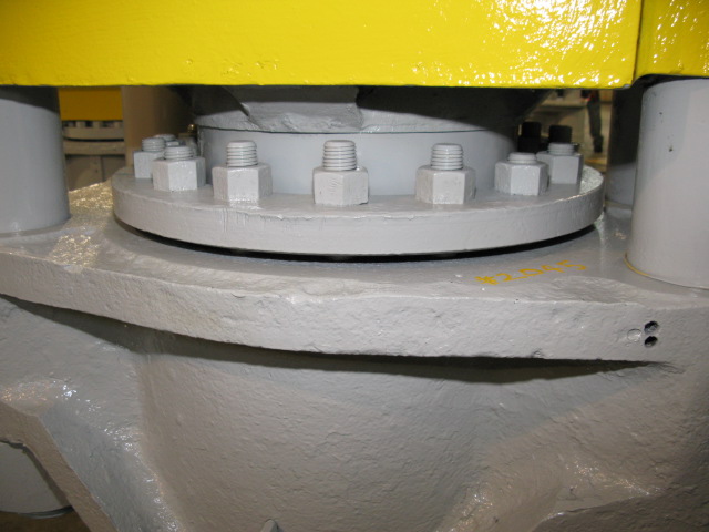 200 Ton, Eemco, 24" x 24", up-acting, 4-post, 20" daylight & stroke, 5.5" dia posts, 84" tall, #2045 - Image 3