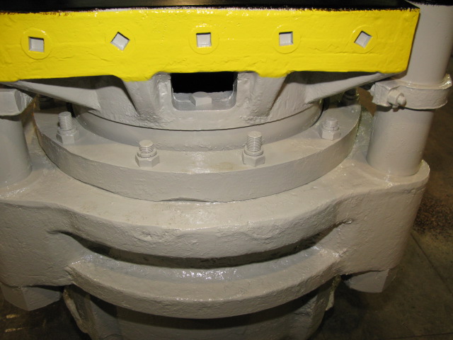 314 Ton, 24" x 24", Up-acting, 4-post, 15" daylight, 8" stroke, 20" dia.ram, 4" dia.posts, 64" tall, #2043 - Image 3