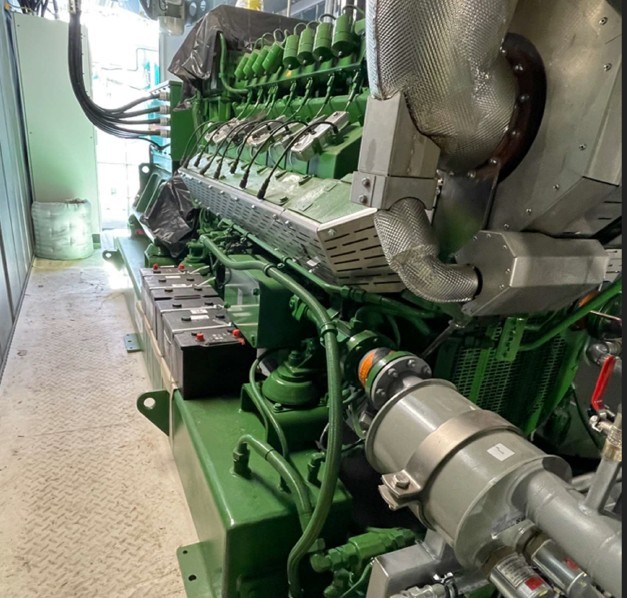 800 KW MWN #3016, enclosed Natural Gas generator set for CHP applications, 400 Volts 50 Hz. - Image 2