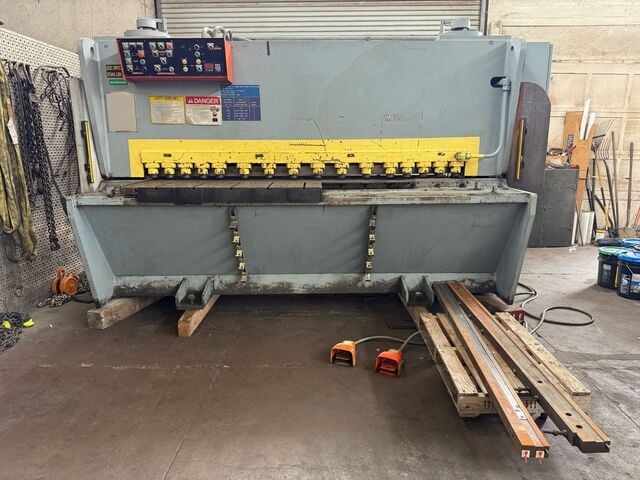 1/2" x 8' Atlantic #HDG8X1/2, hydraulic shear, 42" programmable Back Gauge, hydraulic holddowns, front - Image 1