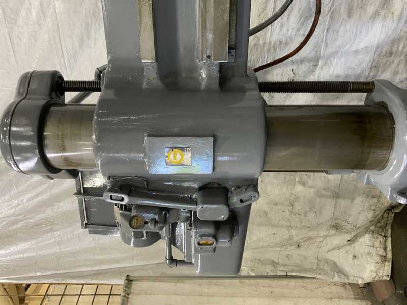 4' -11" Giddings & Lewis #Chipmaster, radial arm drill, 60" x 42" base, power elevation/head traverse, coolant - Image 4