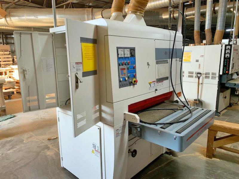 37" Northtech #NT-920C-200, Planer Sander, 2-Head, 37" x 75" Abrasive Belt, 6" diameter Planer Head, 4.6" - Image 2