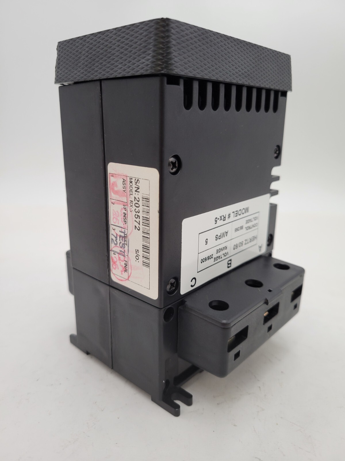 Motortronics #RX-5, Motor Protection Relay, 5 A, 208/600 V, 85/265 coil Volts - Image 8