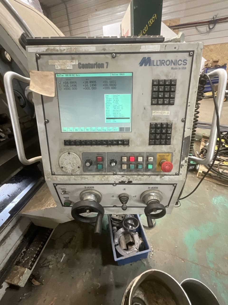 Milltronics #ML-22, CNC lathe, 23" swing, 12.1" swing over cross slide, 12.75" gap, 60" centers, 2k RPM, A1-8 - Image 8