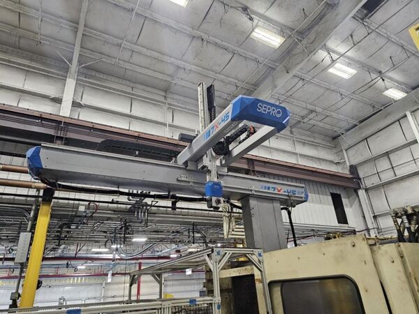 Sepro, 7X-45TE LV, 5-Axis Servo robot, 4000mm horizontal reach, 1200mm vertical reach, 2017 - Image 6