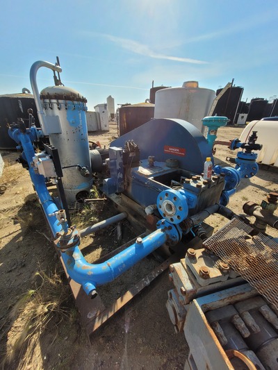 30 GPM, Oilwell #A-334, triplex injection pump, 100 HP - Image 1