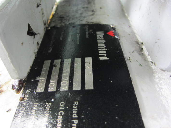 34 GPM @ 1270 psi, Weatherford, electric triplex condensate pump, 30 HP @ 1175 RPM, Weg TE1BFOXON, 460 V. - Image 5