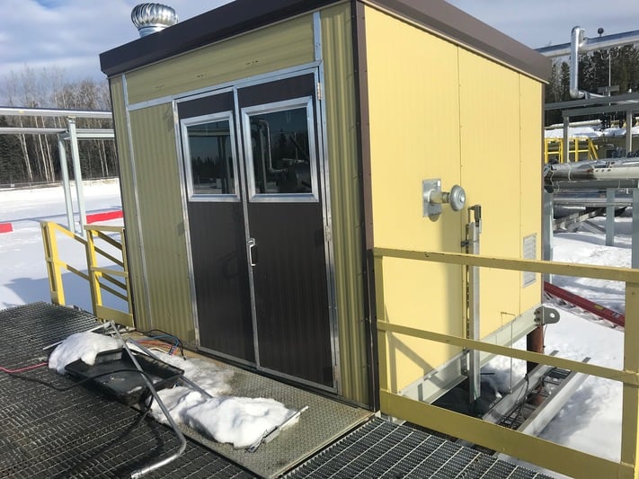 10' x 10' Westeel, storage building w/ storage skid, 2014 - Image 1