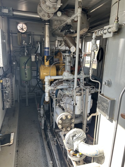 220 HP Gardner Denver #SSQ99B, screw compressor, 1-stage, Caterpillar 3306 NG engine, 2009 - Image 5