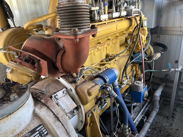 220 HP Gardner Denver #SSQ99B, screw compressor, 1-stage, Caterpillar 3306 NG engine, 2009 - Image 7