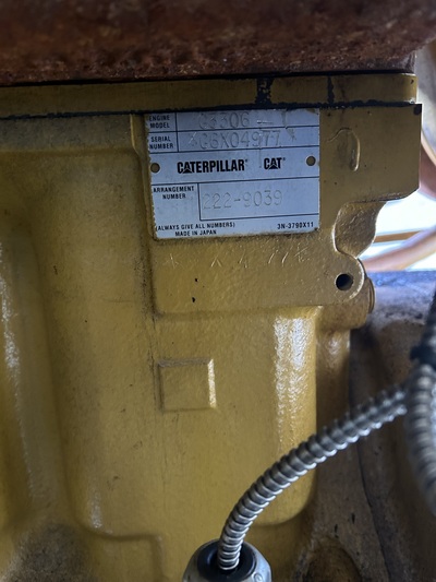 220 HP Gardner Denver #SSQ99B, screw compressor, 1-stage, Caterpillar 3306 NG engine, 2009 - Image 8