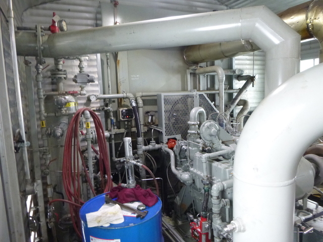 325 HP Ariel #JGJ-2, reciprocating compressor, 2 stages, 1800 RPM, Caterpillar G3406TA engine, 2002 - Image 8