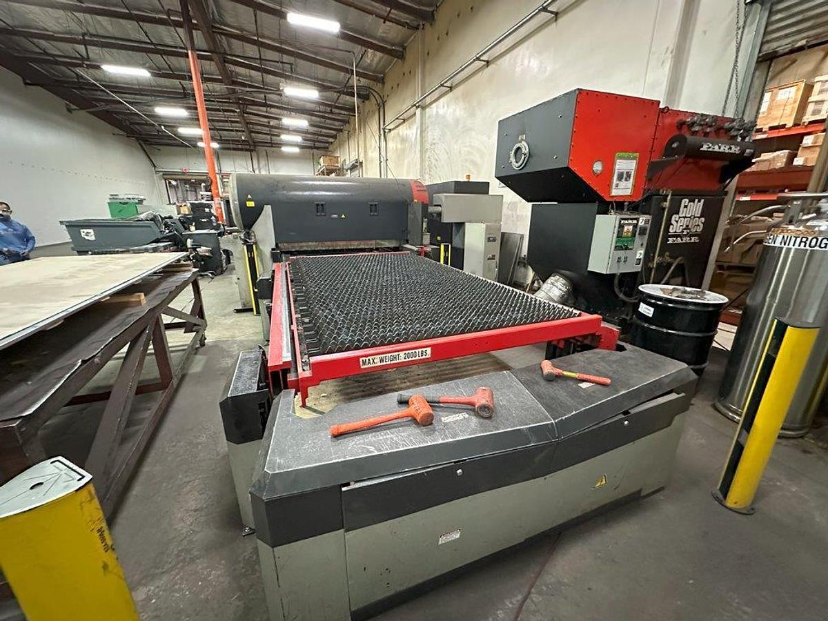 Amada #LC-3015F1NT, CNC Co2 laser, 4000 watts, 5' x10'sheet, 121" X, 61" Y, 3.94"Z, NT Control, Orion - Image 5