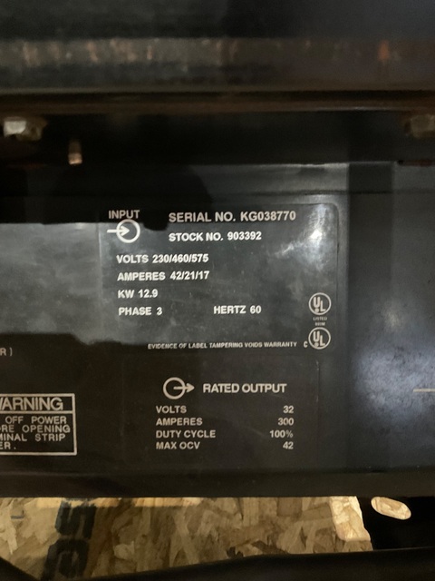 Miller #Deltaweld-302, CV/DC Welder, Fan-Cooled, 300 Amps, 230/460 V Input, 14-40 V Output - Image 7