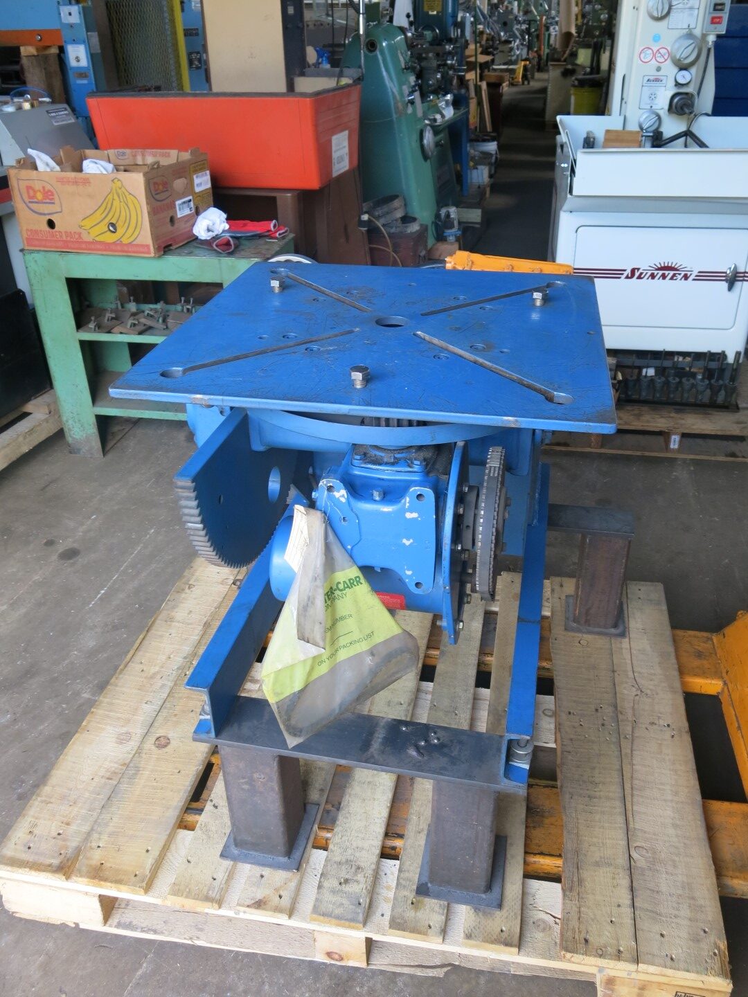 1500 lb. Pandjiris #15-4, welding positioner, 4" capacity, manual tilt, 24" squaring faceplate - Image 4