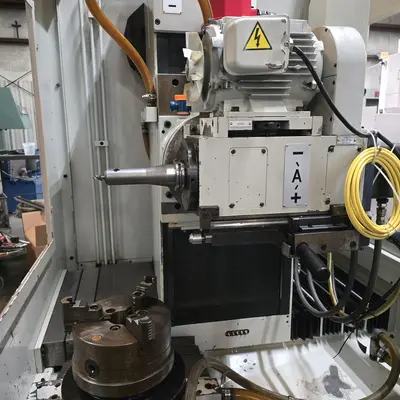 Gleason #GTR-250VG, CNC Chamfer, 10" Dia X 19.7" L max, 14" face, 5k RPM, Fanuc 16M cnc, coolant, tooling - Image 2