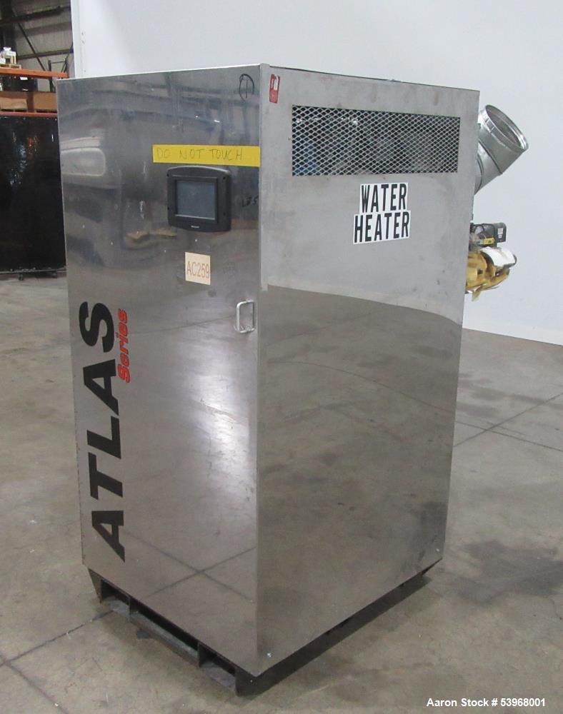53 HP AJAX #Atlas-A200, natural gas firetube boiler, 160 PSIG, 2M BTU/hr input, 42.4 sq.ft. heat surface, 5 - Image 1