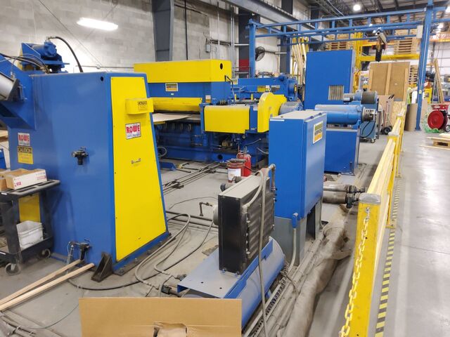 48" x .8" Herr Voss, Cut-To-Length line, 20000 lbs., w/ precision leveler, coil car, reel, shear, stacking - Image 1