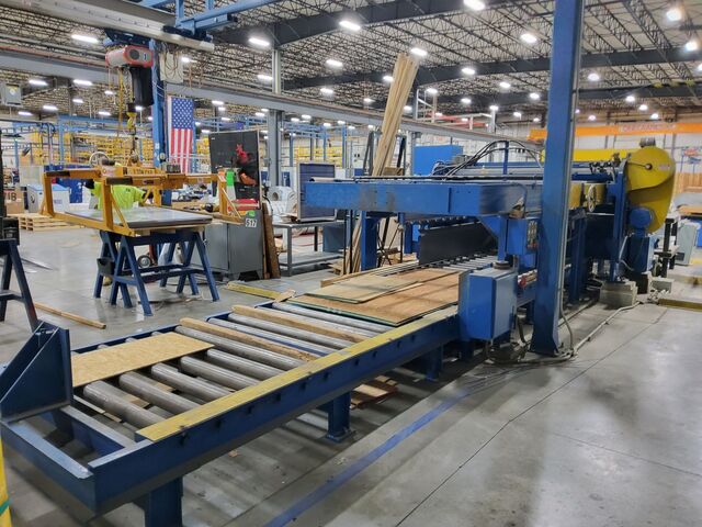 48" x .8" Herr Voss, Cut-To-Length line, 20000 lbs., w/ precision leveler, coil car, reel, shear, stacking - Image 2