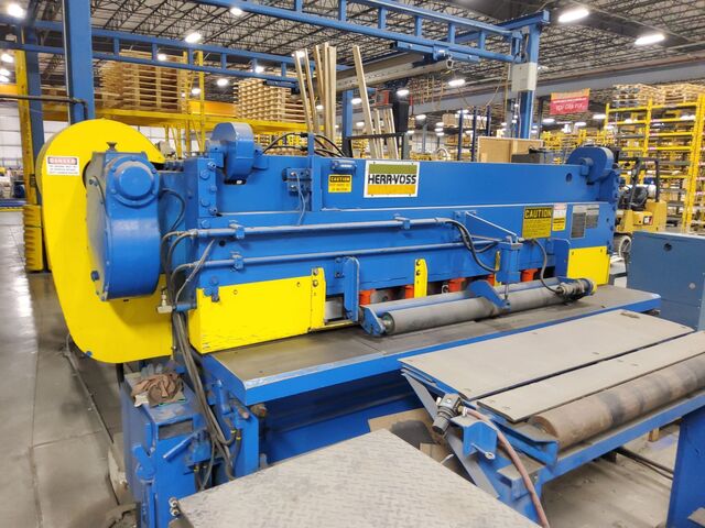 48" x .8" Herr Voss, Cut-To-Length line, 20000 lbs., w/ precision leveler, coil car, reel, shear, stacking - Image 4