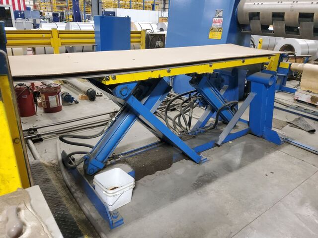 48" x .8" Herr Voss, Cut-To-Length line, 20000 lbs., w/ precision leveler, coil car, reel, shear, stacking - Image 9