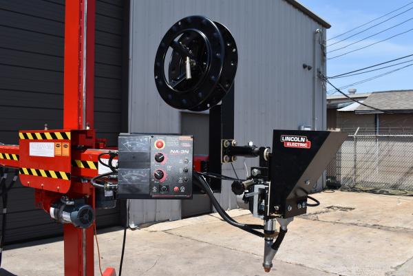 9' x 9' WeldWire Co #WWM-99LD, welding manipulator, Lincoln Electric subarc package, hand pendant controller - Image 2