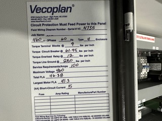 Vecoplan #VTH80-350, Wood Grinder, 40 HP, 12" x 16' vibrating conveyor, Allen Bradley controls, 3/8" screen - Image 8