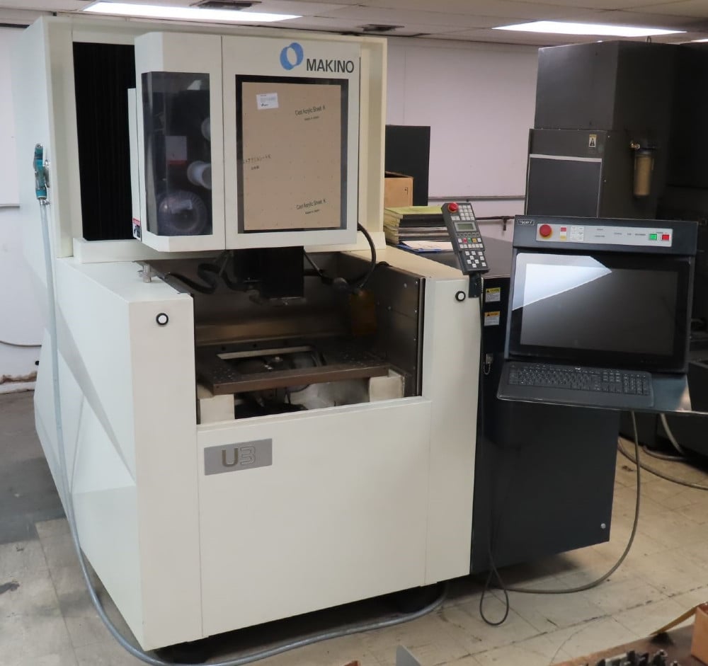 Makino #U3, 14.6" X, 10.6" Y, 8.7" Z, Hyper i Control, submerged, glass scales, AWT, 22lb spool, 2019, #0904 - Image 2