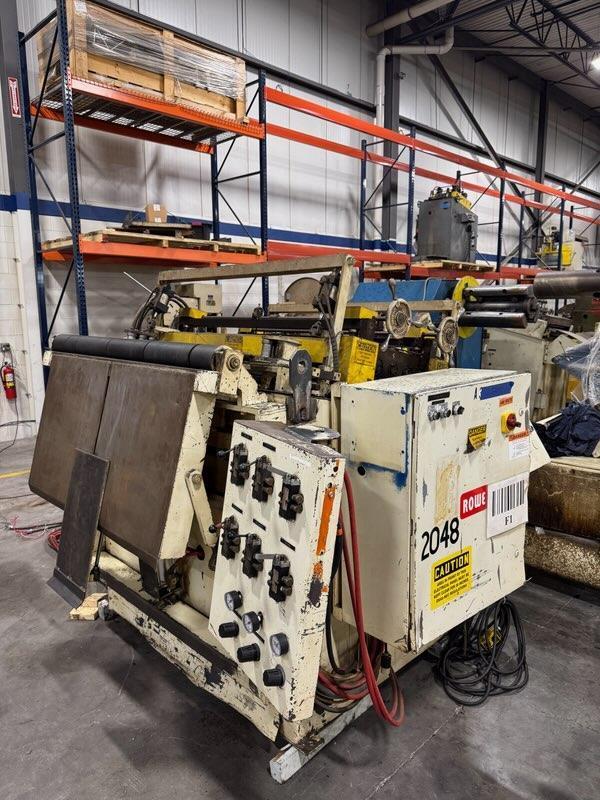 20000 lb. Rowe #20050H DSJ, coil reel uncoiler, 50" width, 60" outside dimensions, 19"-24.5" ID - Image 2
