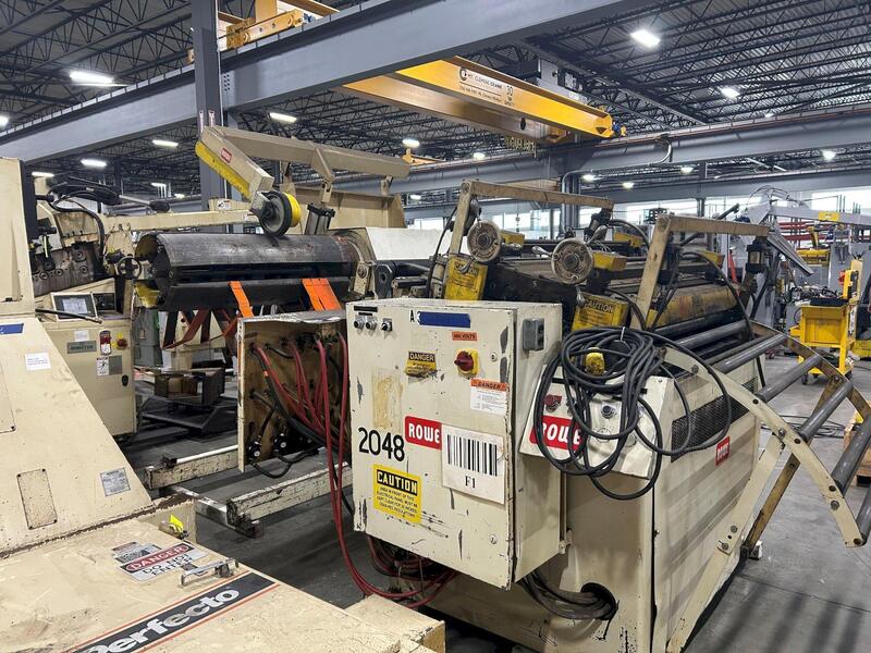 20000 lb. Rowe #20050H DSJ, coil reel uncoiler, 50" width, 60" outside dimensions, 19"-24.5" ID - Image 3
