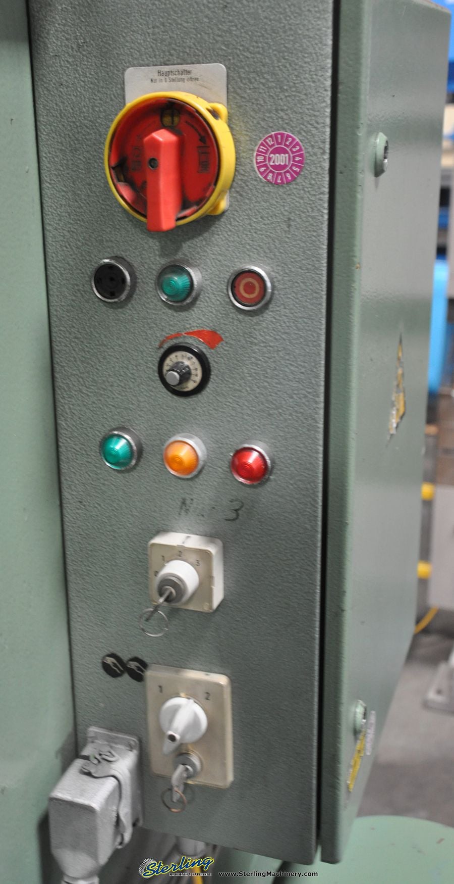 Eckold #HSP900/20, 36" throat, 12"-21" vertical height, dual palm Control, foot pedal, 2001, #A2145 - Image 8