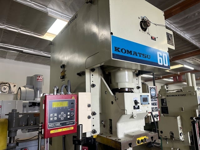 60 Ton, Komatsu #OBS-60-2, Gap Frame Press, 4" stroke, 11" Shut Height, 2.75" adj, 70 SPM, 35" x 21" bed, 3" - Image 4