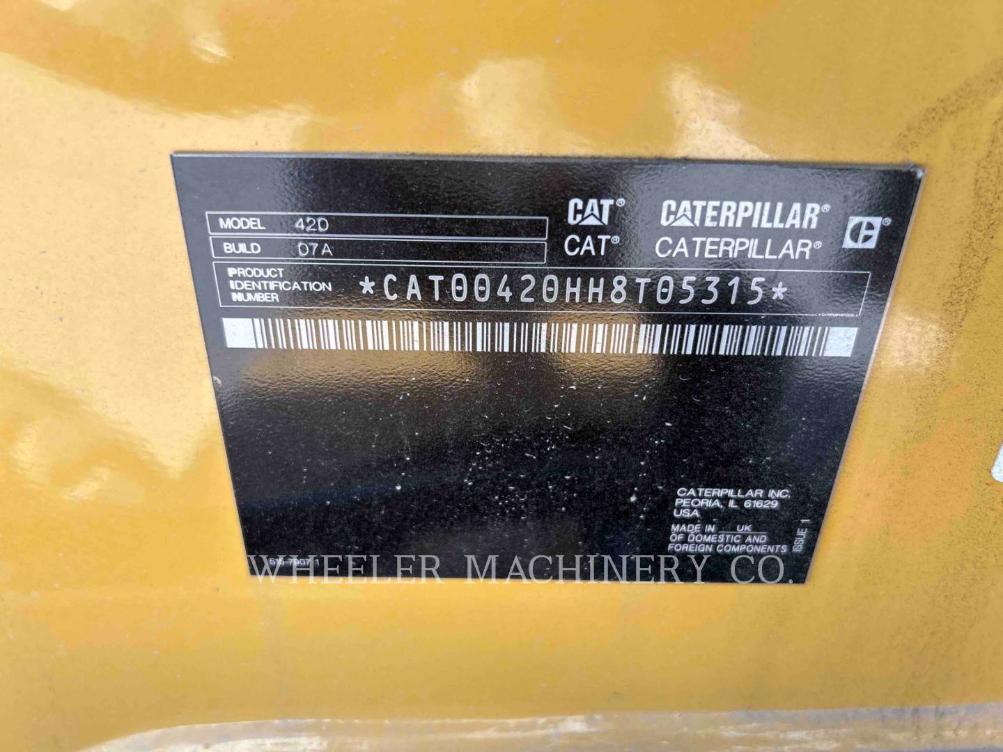 Cat 420 CF, Backhoe Loader, 503 hours, S/N: H8T05315, 2024 - Image 2