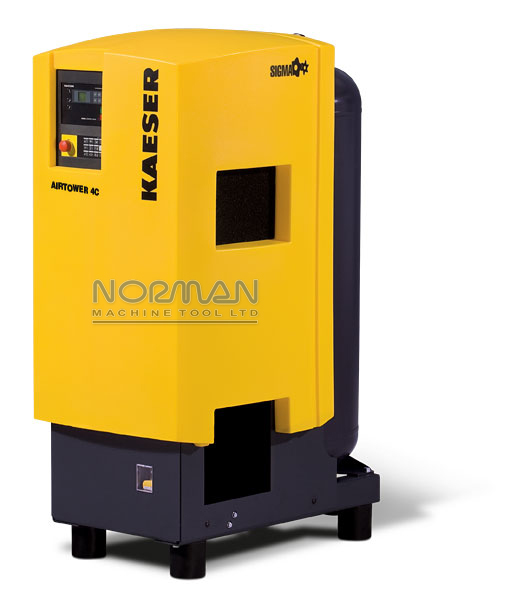 16 cfm, 125 psig, Kaeser #4C, Rotary Screw Air Compressor w/Built-in Dryer, 80-217 Pressure Range, 70 dB(A) - Image 1