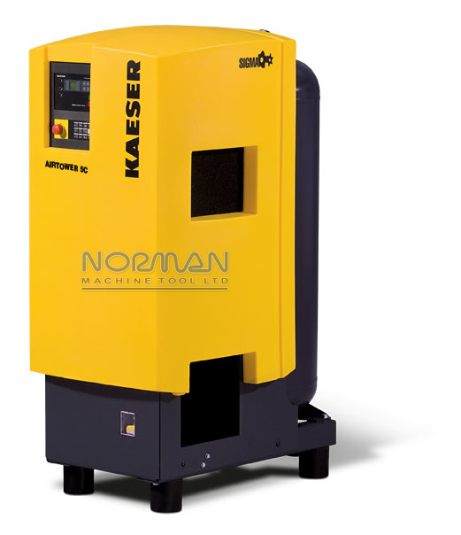 21 cfm, 125 psig, Kaeser #5C, Rotary Screw Air Compressor w/Built-in Dryer, 80-217 Pressure Range, 70 dB(A) - Image 4