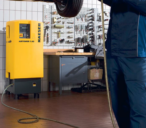 21 cfm, 125 psig, Kaeser #5C, Rotary Screw Air Compressor w/Built-in Dryer, 80-217 Pressure Range, 70 dB(A) - Image 7
