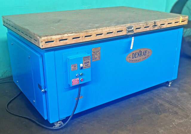 48" x 72" Denray #7200B, Wood Sanding Downdraft Table, 36" Height Table, 18" Fan, 5 HP, 220 V - Image 3